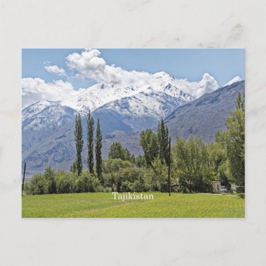 Tadzjikistan landschapsfotografie briefkaart (Voorkant)
