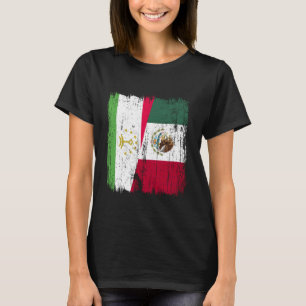 Tadzjikistan Mexico Halve Vlag Tadzjikaans Mexicaa T-shirt