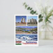 Tadzjikistan - Mozaïek - Briefkaart (Staand voorkant)