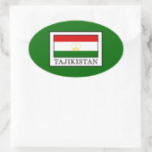 Tadzjikistan Ovale Sticker (Tas)