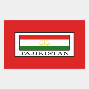 Tadzjikistan Rechthoekige Sticker