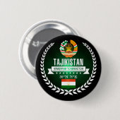Tadzjikistan Ronde Button 5,7 Cm (Voorkant /achterkant)