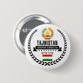 Tadzjikistan Ronde Button 5,7 Cm (Voorkant /achterkant)