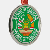 Tadzjikistan Round Embleem Metalen Ornament (Rechts)