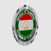 Tadzjikistan Round Embleem Ornament (voorkant)