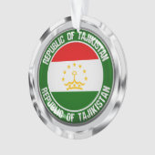 Tadzjikistan Round Embleem Ornament (voorkant)
