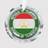 Tadzjikistan Round Embleem Ornament (voorkant)