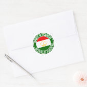 Tadzjikistan Round Embleem Ronde Sticker (Envelop)