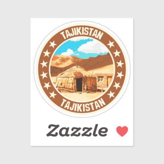 Tadzjikistan Sticker (Vel)