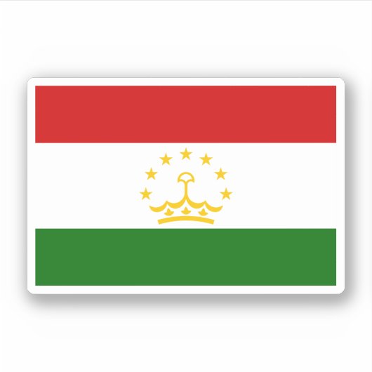 Tadzjikistan Sticker (Voorkant)