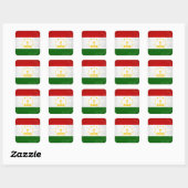 Tadzjikistan Vierkante Sticker (Vel)