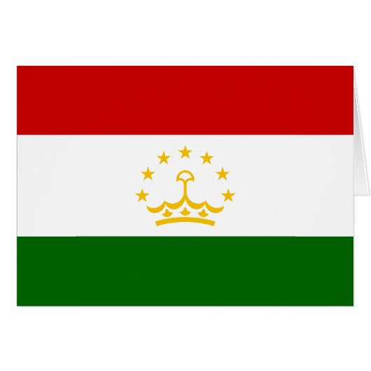 Tadzjikistan vlag (Voorkant Horizontaal)
