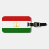 Tadzjikistan vlag bagagelabel (Voorkant horizontaal)