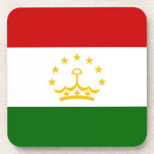 Tadzjikistan vlag bier onderzetter (Voorkant)