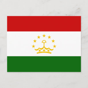 Tadzjikistan vlag briefkaart