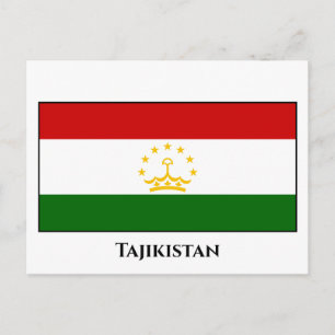 Tadzjikistan vlag briefkaart