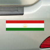 Tadzjikistan vlag bumpersticker (Op auto)