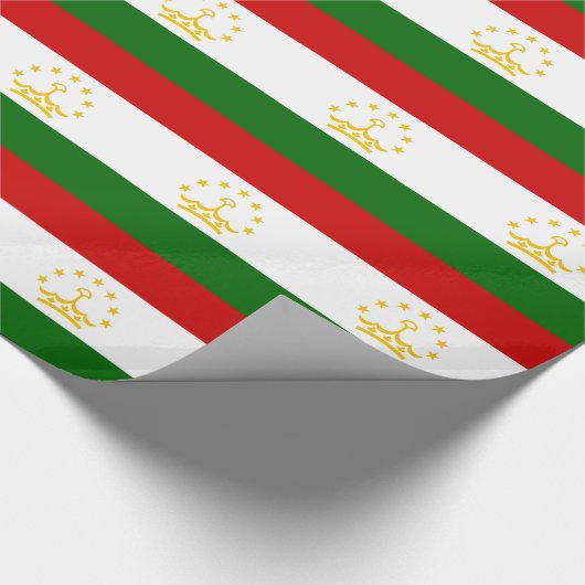 Tadzjikistan vlag cadeaupapier (Hoek)