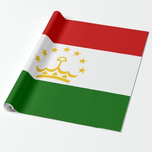 Tadzjikistan vlag cadeaupapier (Uitgerold)
