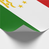 Tadzjikistan vlag cadeaupapier (Hoek)