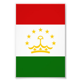 Tadzjikistan vlag foto afdruk