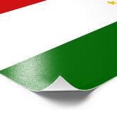 Tadzjikistan Vlag Foto Afdruk (Hoek)