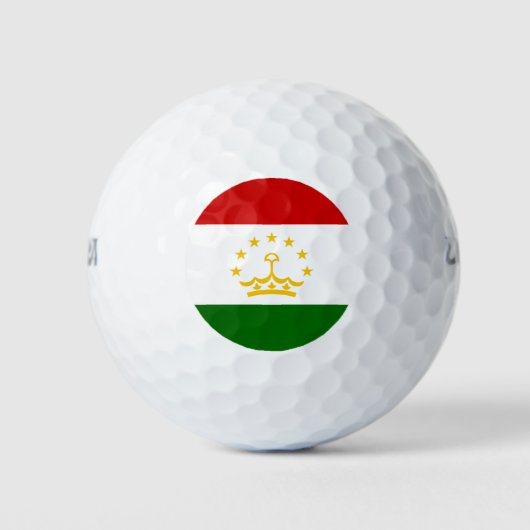 Tadzjikistan vlag golfballen (Voorkant)