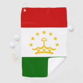 Tadzjikistan vlag golfhanddoek (Insitu)