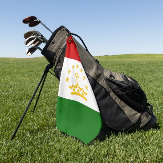 Tadzjikistan vlag golfhanddoek (Groen)