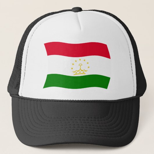 Tadzjikistan Vlag Hoed Trucker Pet (Voorkant)