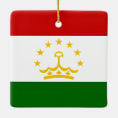 Tadzjikistan vlag keramisch ornament (Achterkant)
