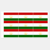 Tadzjikistan vlag labels (Vel)