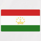 Tadzjikistan vlag labels (Design 1)
