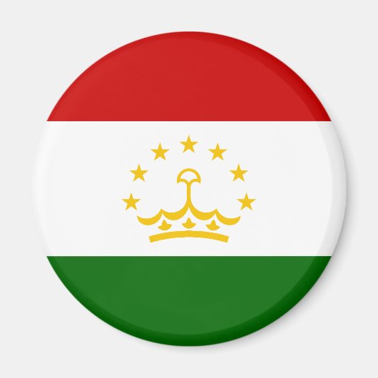 Tadzjikistan vlag magneet (Voorkant)