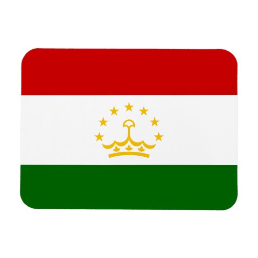Tadzjikistan vlag magneet (Horizontaal)