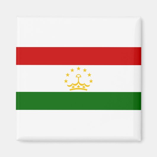 Tadzjikistan vlag magneet (Voorkant)