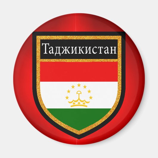 Tadzjikistan vlag magneet (Voorkant)