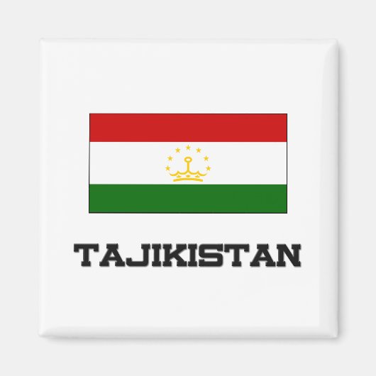 Tadzjikistan vlag magneet (Voorkant)