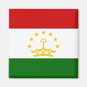 Tadzjikistan vlag magneet (Voorkant)