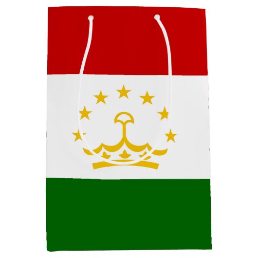 Tadzjikistan vlag medium cadeauzakje (Voorkant)