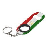 Tadzjikistan Vlag Mini Flessenopener (Voorkant Gekanteld)
