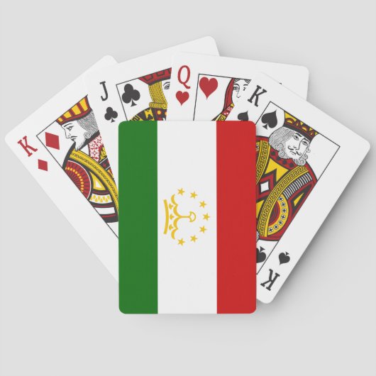 Tadzjikistan vlag pokerkaarten (Achterkant)
