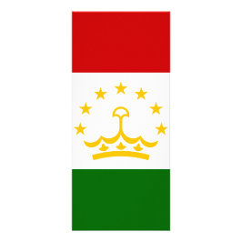 Tadzjikistan vlag reclamekaart