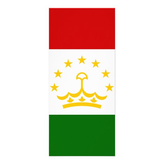 Tadzjikistan vlag reclamekaart (Voorkant)