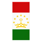 Tadzjikistan vlag reclamekaart (Achterkant)