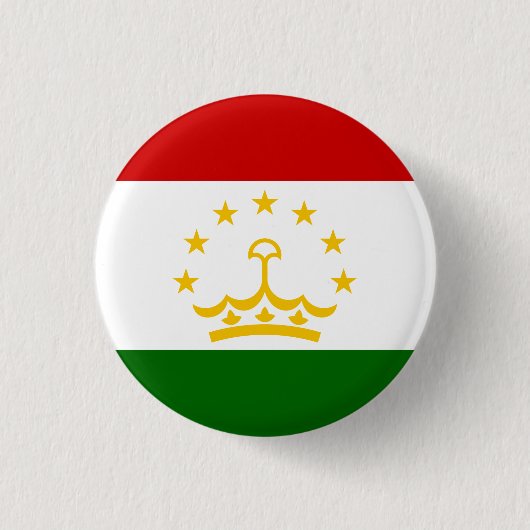 Tadzjikistan vlag ronde button 3,2 cm (Voorkant)