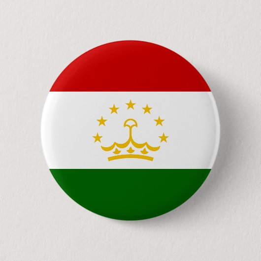 Tadzjikistan Vlag Ronde Button 5,7 Cm (Voorkant)