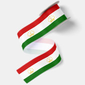 Tadzjikistan vlag satijnen lint (Achterkant)