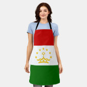 Tadzjikistan vlag schort (Gedragen)