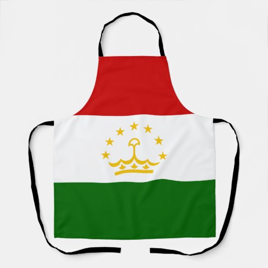 Tadzjikistan vlag schort (Voorkant)